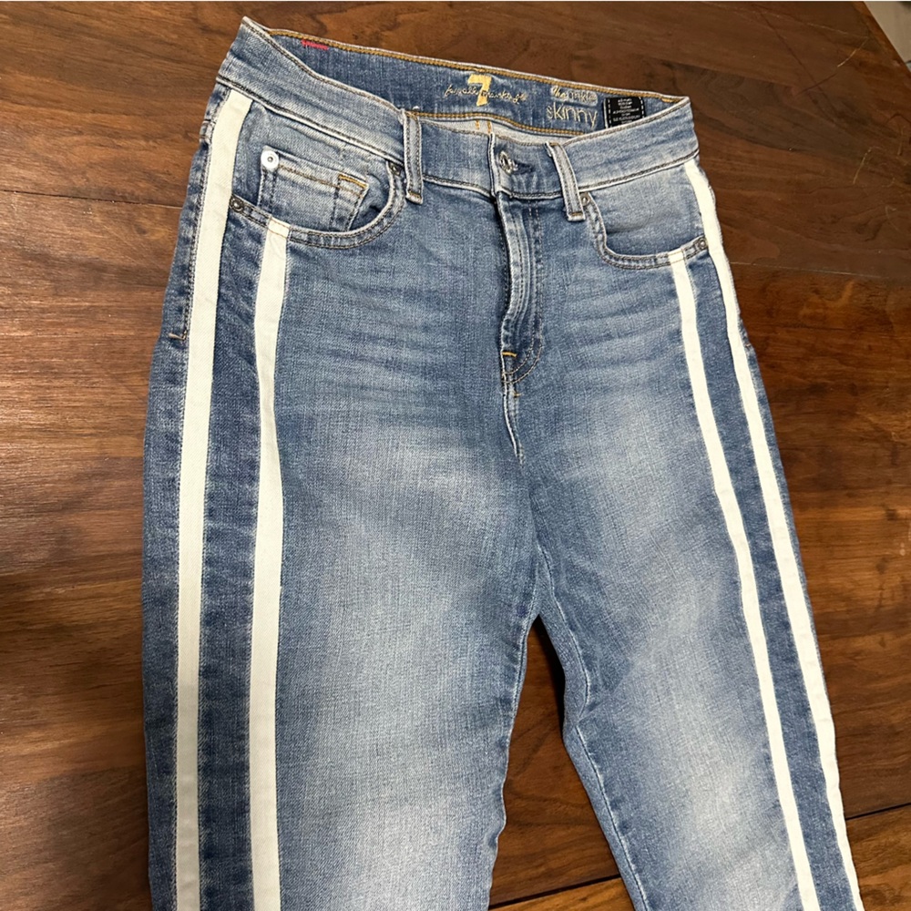 7 for all mankind the ankle skinny jeans